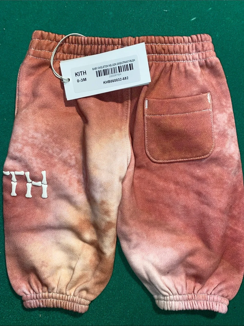 Kith Kids Tie-Dye Coral Pink Sweatpants